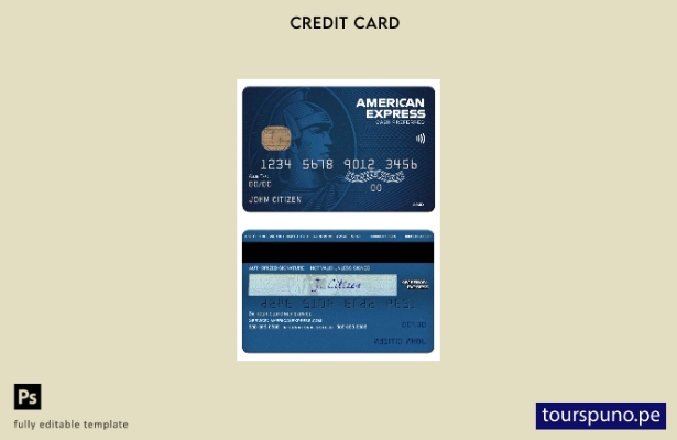 listo para imprimir plantilla de tarjeta preferida en efectivo azul amex del ban